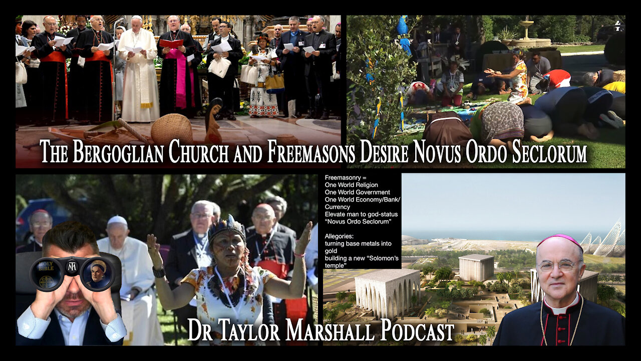 The Bergoglian Church and Freemasons Desire Novus Ordo Seclorum (New Order of the Ages).