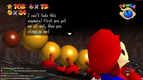 Super Mario 64 - Wiggler double entendres