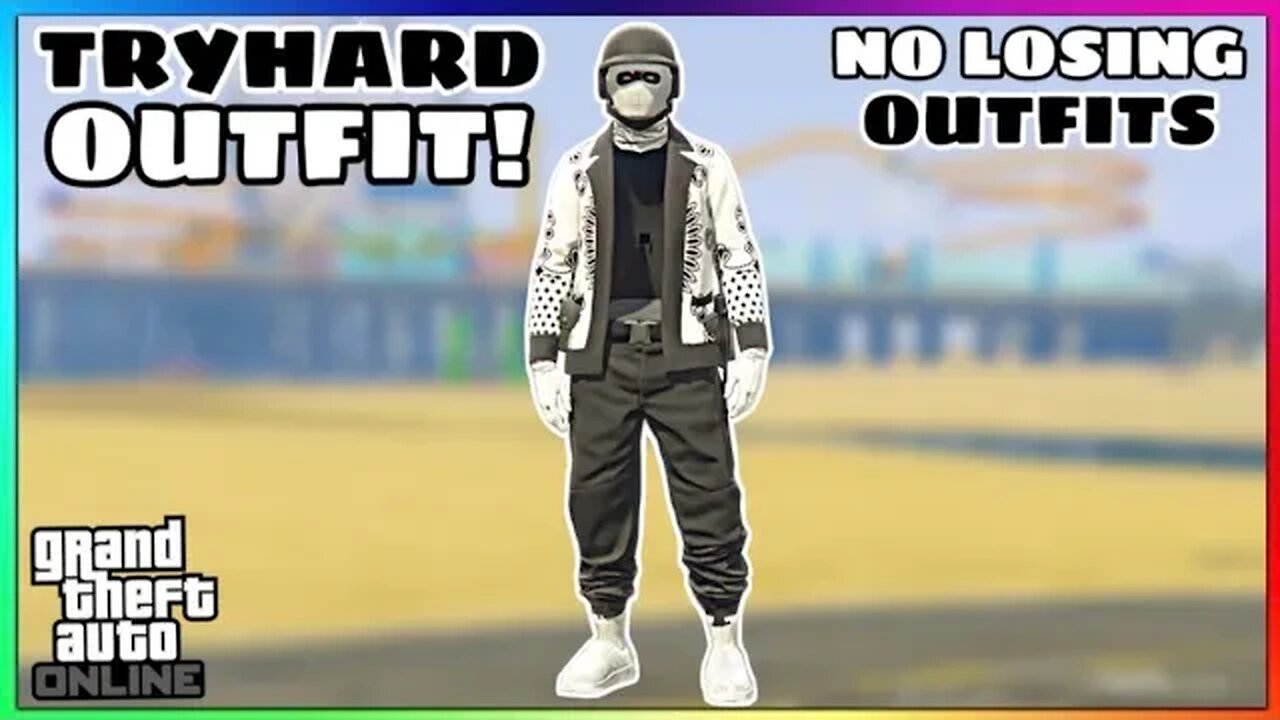 Easy Black Joggers Invisible Torso Glitch Tryhard Modded Outfit (No Transfer) (GTA Online)