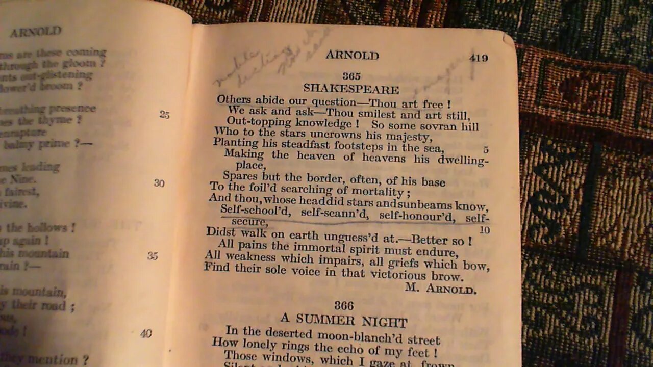 Shakespeare - M. Arnold