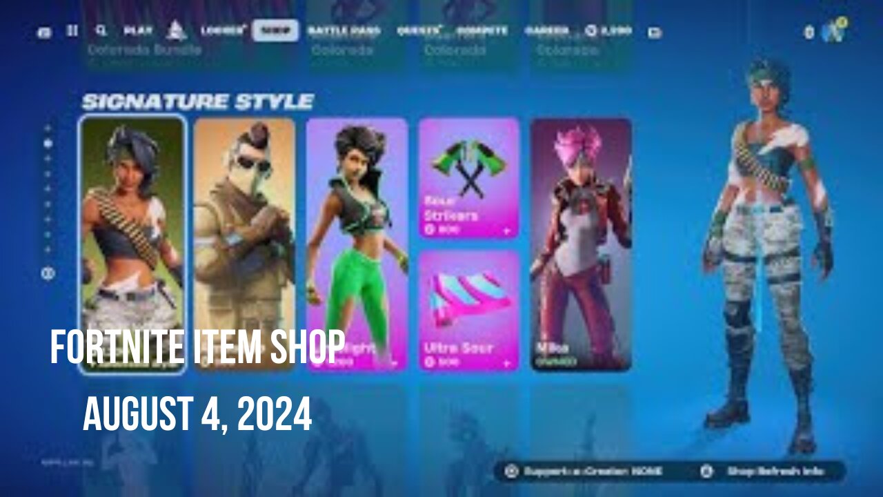 Fortnite Item Shop|August 4, 2024