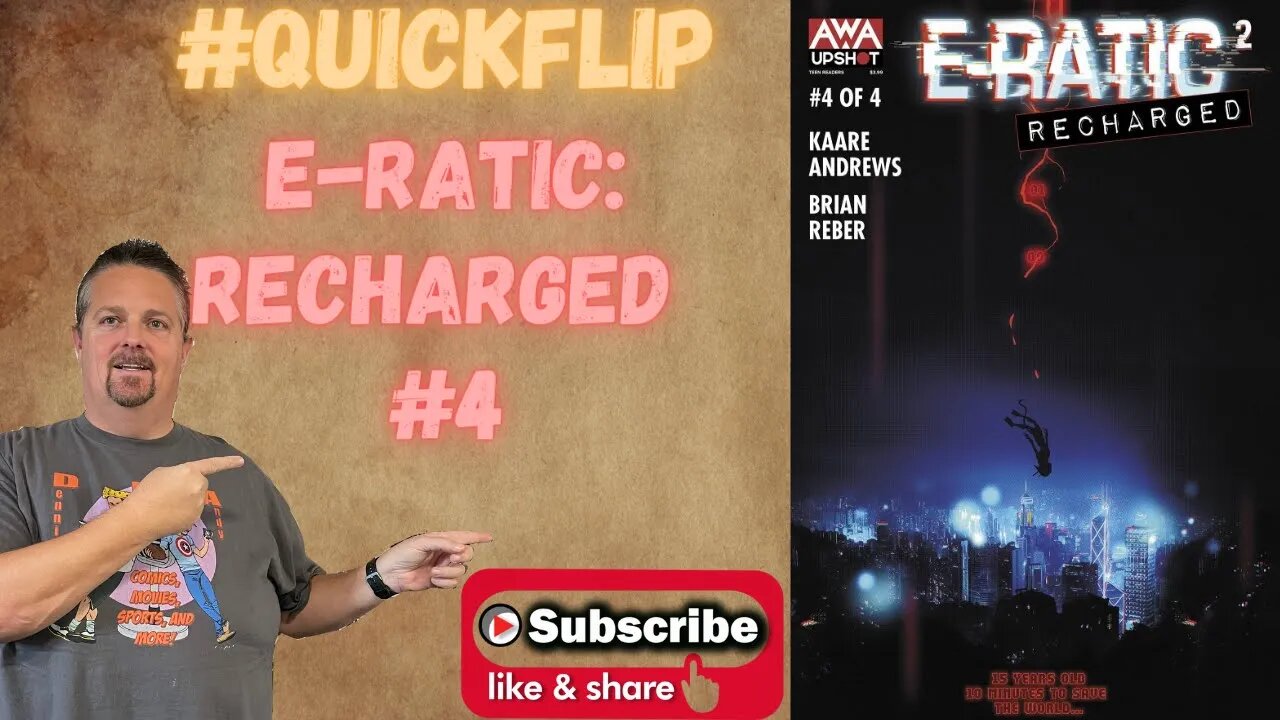 E-Ratic: Recharged #4 AWA #QuickFlip Comic Book Review Kaare Andrews #shorts