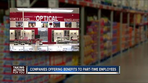 Part-time jobs with full-time perks and benefits