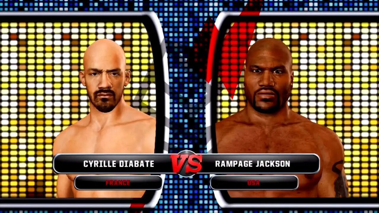 UFC Undisputed 3 Gameplay Rampage Jackson vs Cyrille Diabate (Pride)