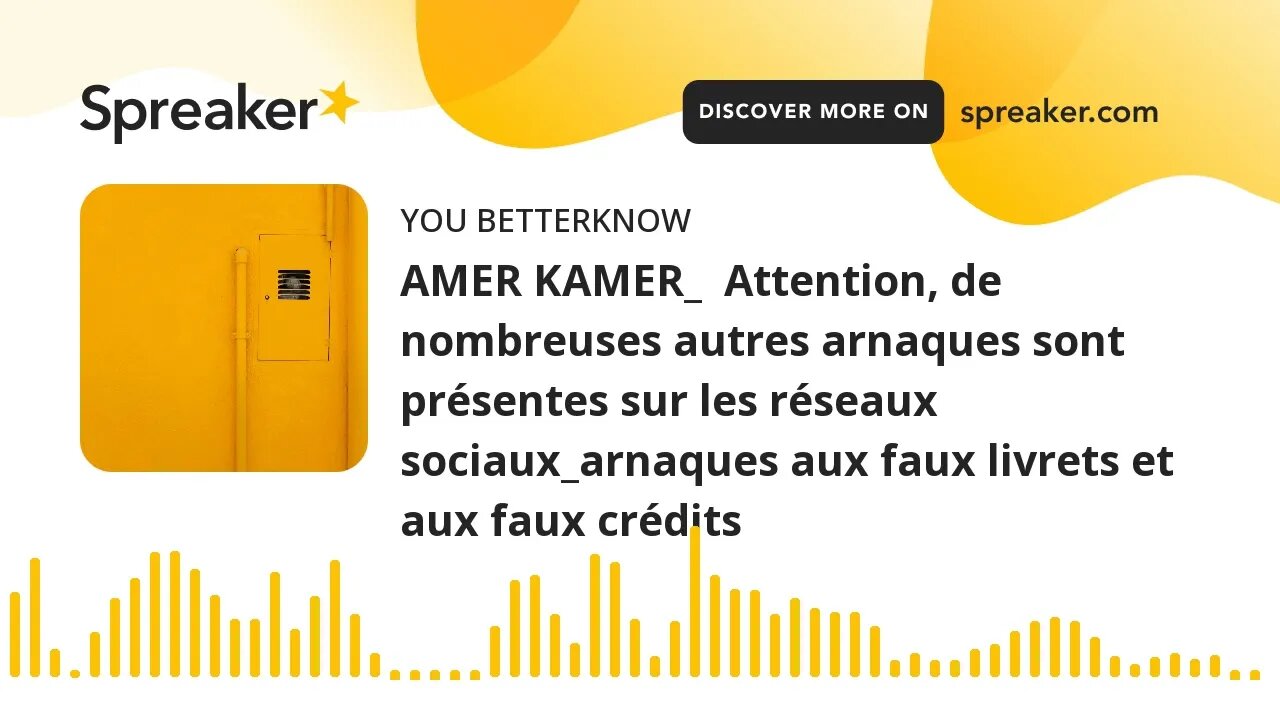 AMER KAMER_ Attention, de nombreuses autres arnaques sont présentes sur les réseaux sociaux_arnaque