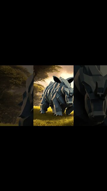 AI geberated Rhyhorn #whosthatpokemon #pokemon