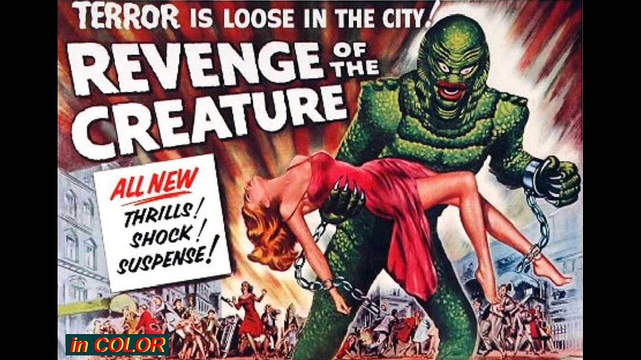 REVENGE OF THE CREATURE 1955 in COLOR The Gill-Man is Captured for an Aquarium Show FULL MOVIE