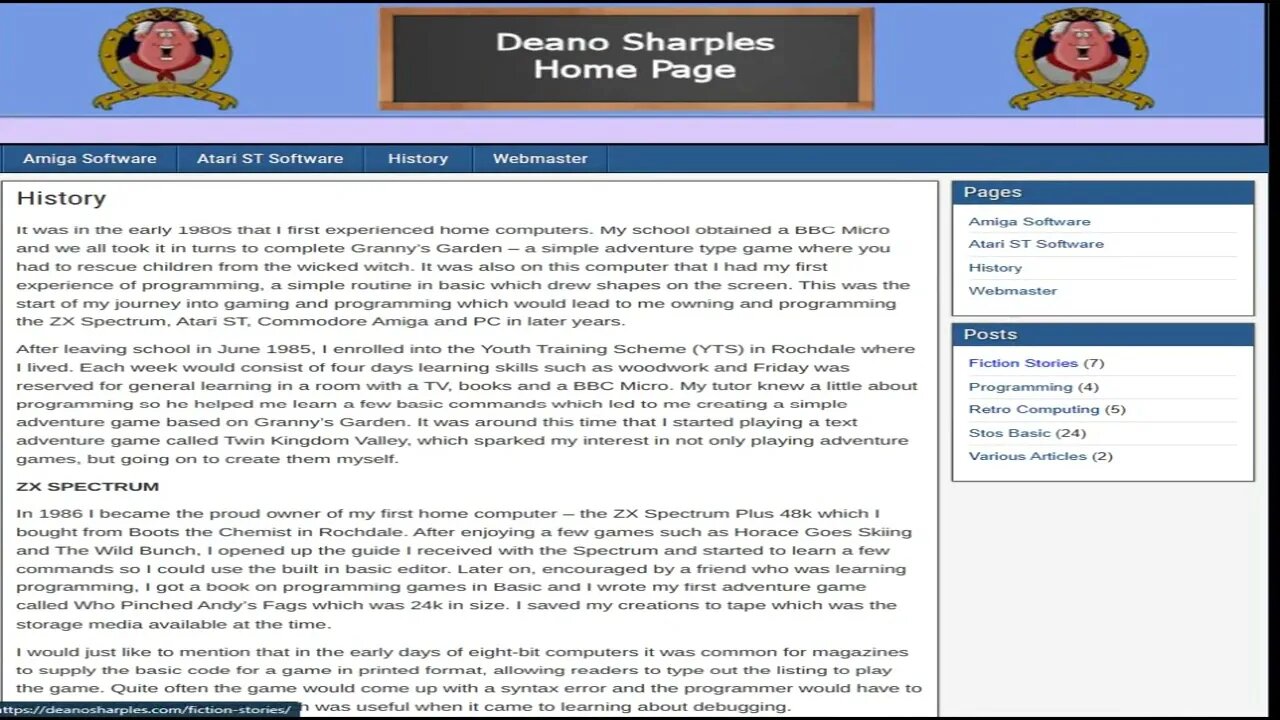 Deanoworld - The Home Page of Deano Sharples