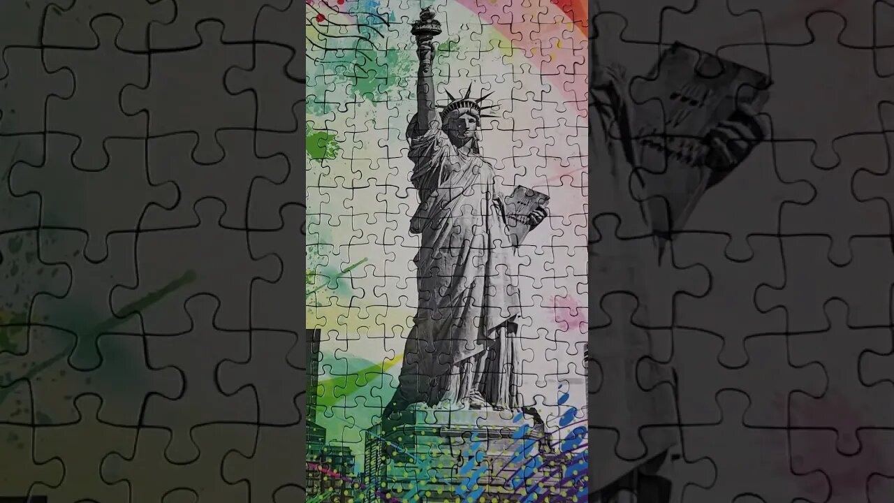 New York Postcard Speed Puzzle Practice! #puzzle #shorts #newyork #puzzles