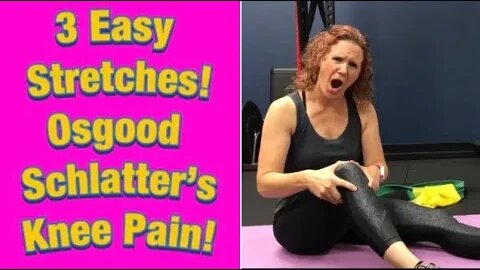 3 Easy Stretches For Osgood Schlatter’s Knee Pain! | Dr K & Dr Wil