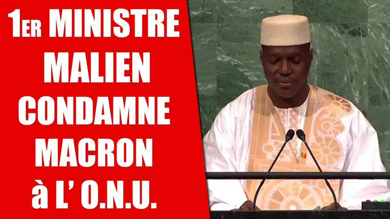 1er MINISTRE MALIEN ABDOULAYE MAÏGA CORRIGE MACRON ET DEFEND LES FRANÇAIS à l'ONU #tpmp #russie