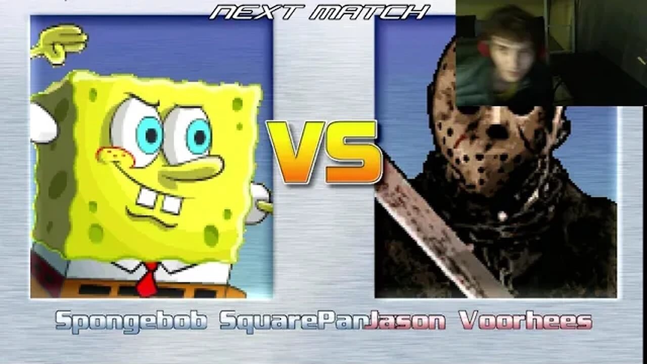 SpongeBob SquarePants VS Jason Voorhees From The Friday The 13th Series In An Epic Battle In MUGEN