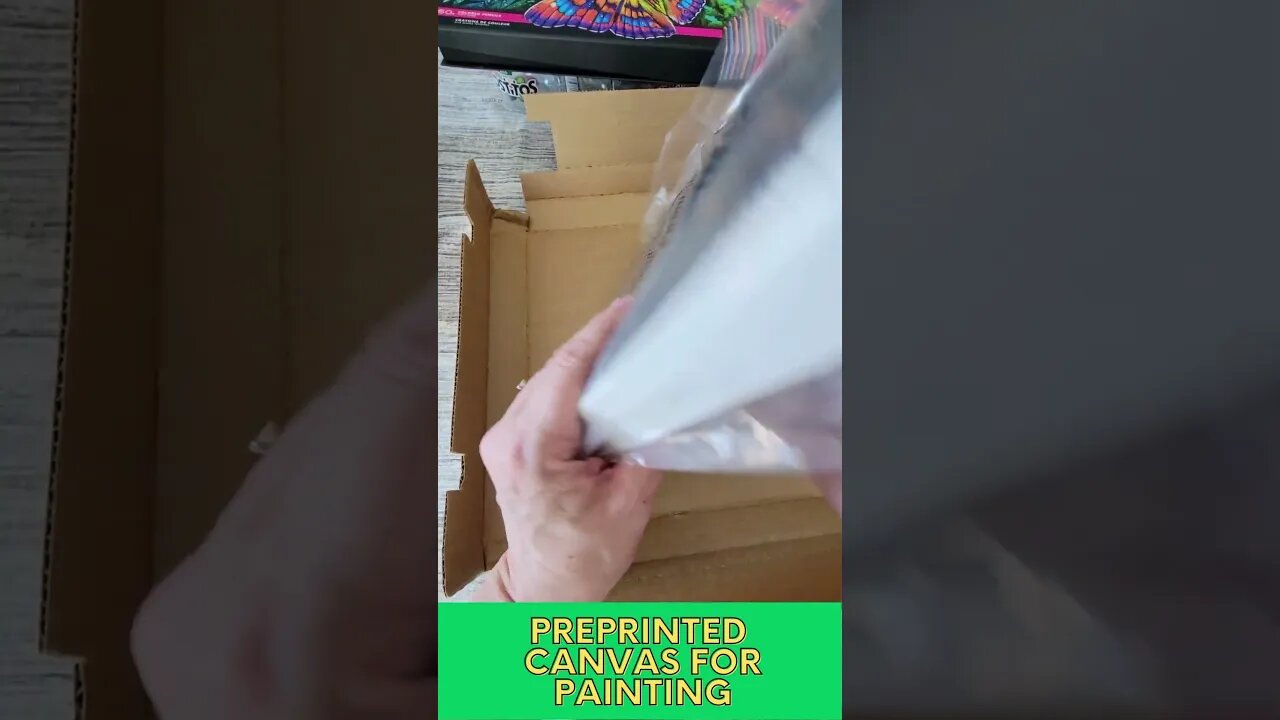 Preprinted Canvas Sunflowers - Unboxing