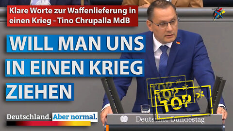 Klare Worte zur Waffenlieferung in einen Krieg - Tino Chrupalla MdB