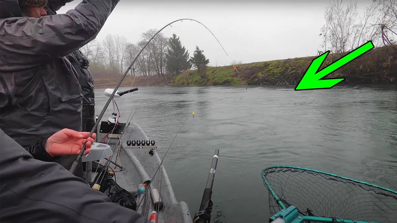 BRUTAL Rain Storm STEELHEAD Fishing! Finally It HAPPENED!!