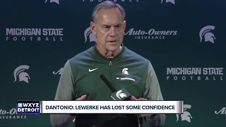 Mark Dantonio says Brian Lewerke has lost confidence after playing injured