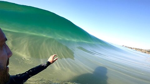 Chasing JELLO slabs and glassy WEIRD WAVES ! *Oddly Satisfying*