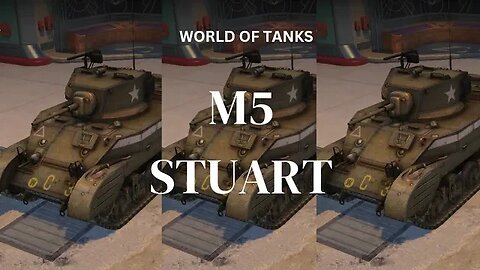 battle win with M5 STUART world of tanks blitz