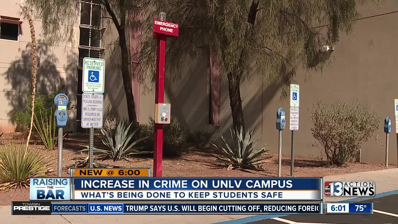 Increase in crime on UNLV campus