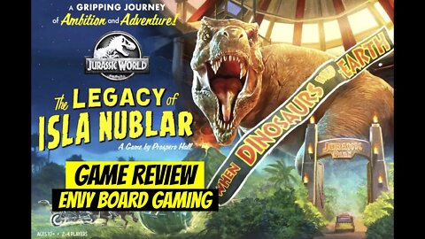 Jurassic World Legacy of Isla Nublar Board Game Review