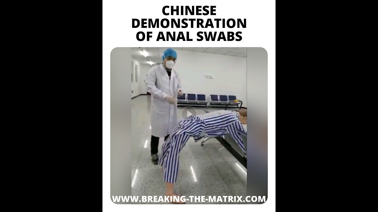 CHINESE DEMONSTRATION OF ANAL SWABS TESTING & SCREENING FOR C****-19