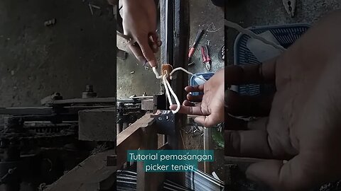Tutorial pemasangan picker tenun ATBM #diy #homemade #viral #tutorial