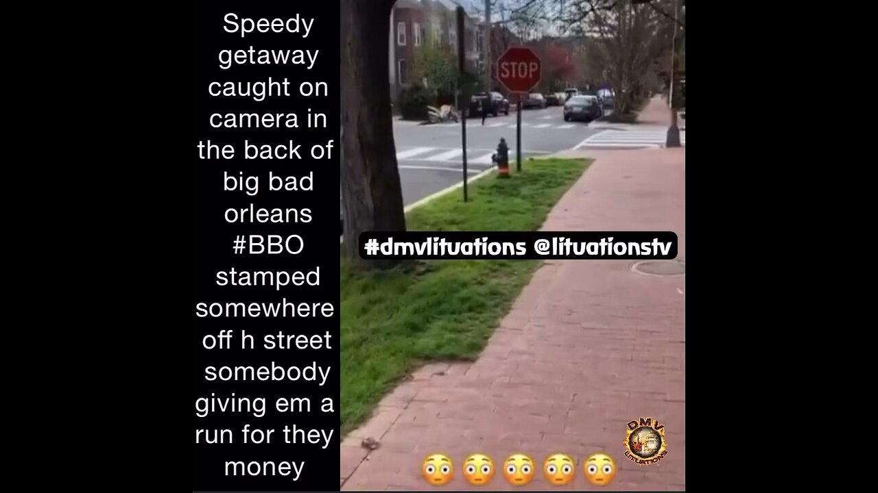 Speedy getaway caught on camera in northeast Washington DC