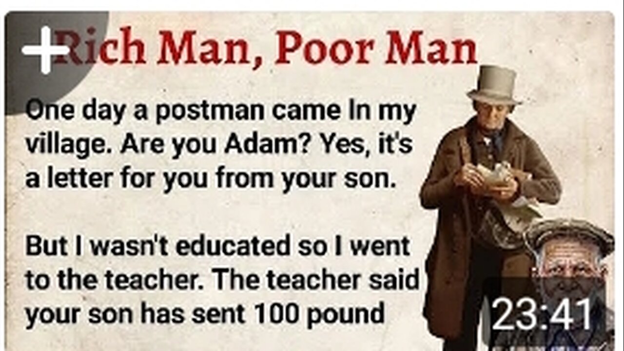 A story of Rich Man, poor man