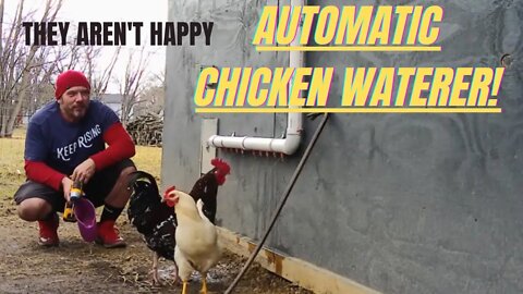 Installing Automatic Chicken Waterer/ Getting Farm Ready For Spring!