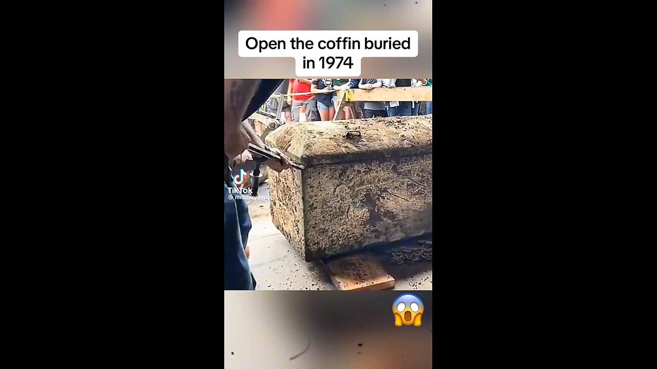 Coffin buried in 1974 opened up