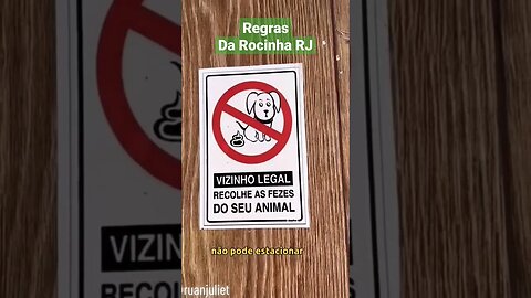 regras na favela da Rocinha RJ #shorts #favela #rj #turismo #riodejaneiro