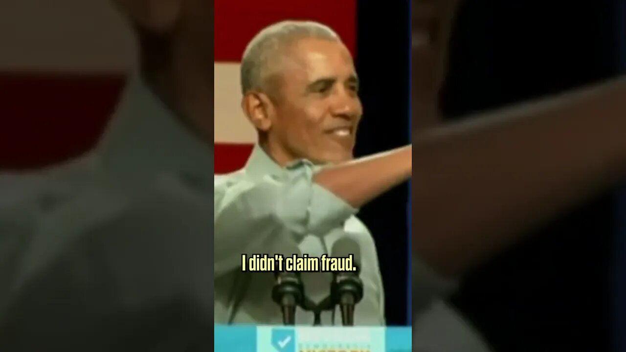 Barack Obama RESPONDS to GOP Claims of Election Fraud #shorts