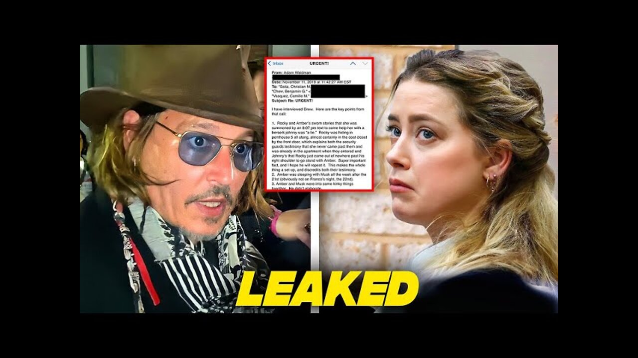 Leaked Email Reveals Amber Heard's Masterplan To Frame Johnny Depp