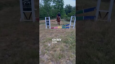 First Time Cantering Ever…. Over a Jump?!