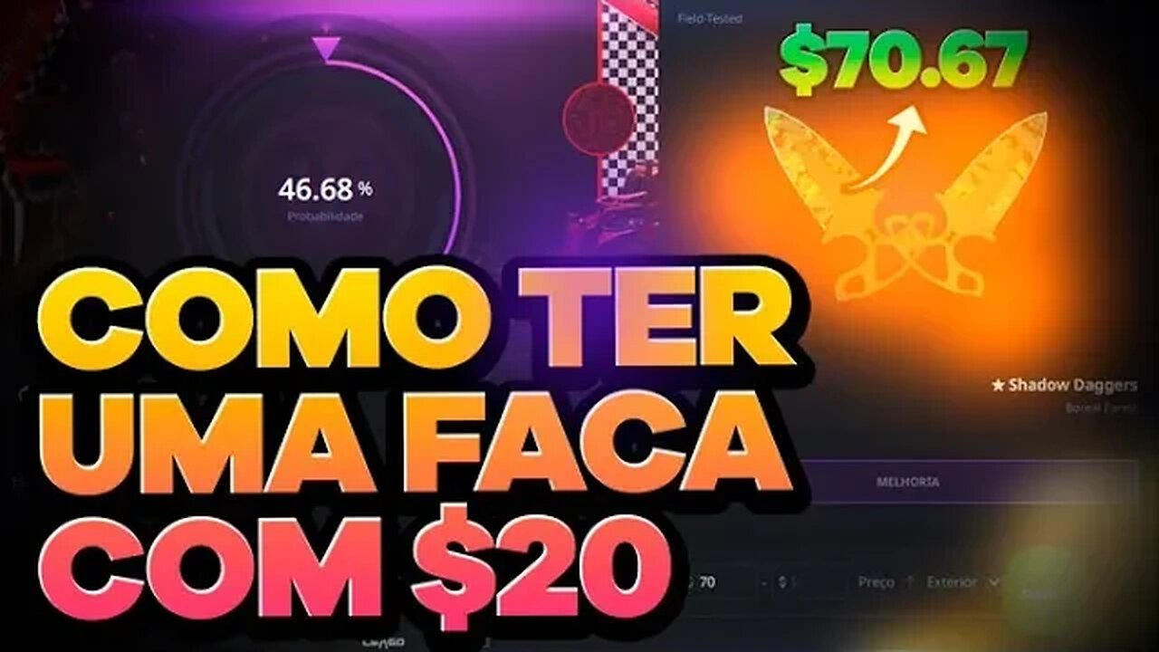 Faça isso pelo menos 1x na vida... A melhor maneira pra arriscar uma faca na Hellcase