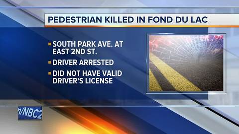 Pedestrian killed in Fond du Lac identified