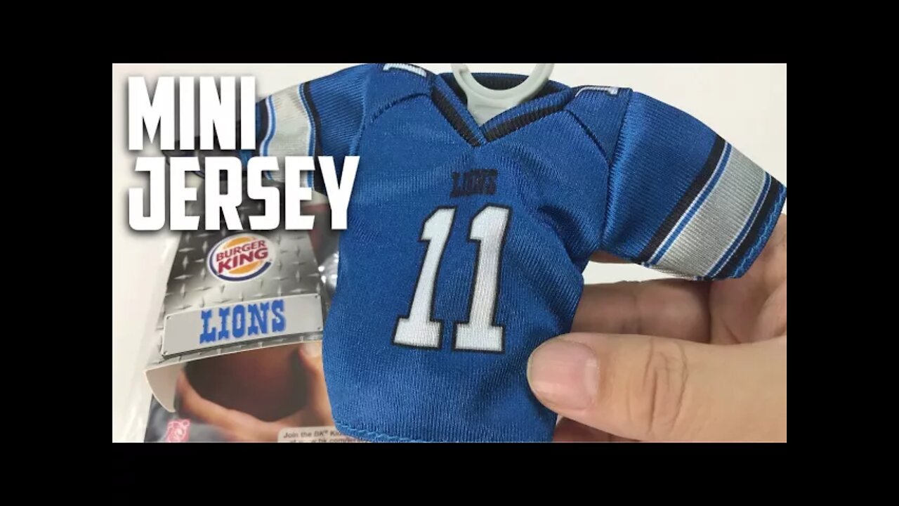 Detroit Lions Burger King NFL Mini Jersey Review