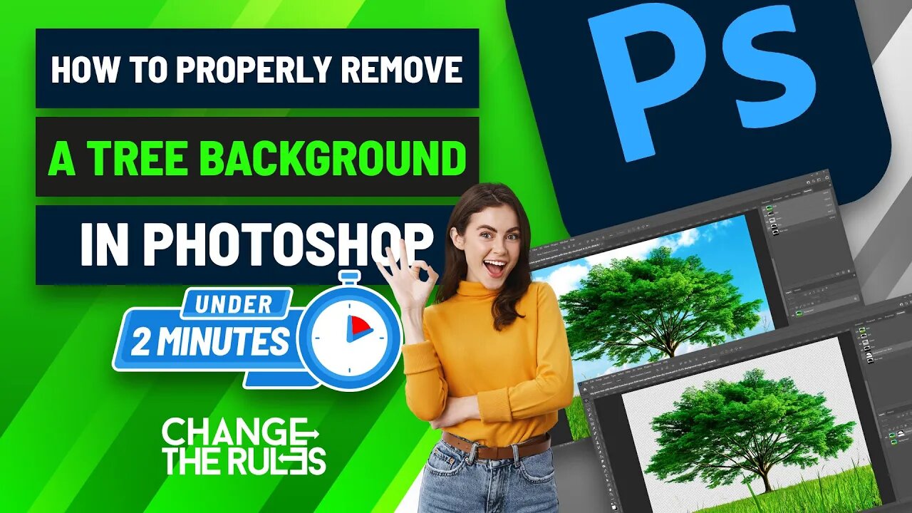 How To Properly Remove A Tree Background In Photoshop