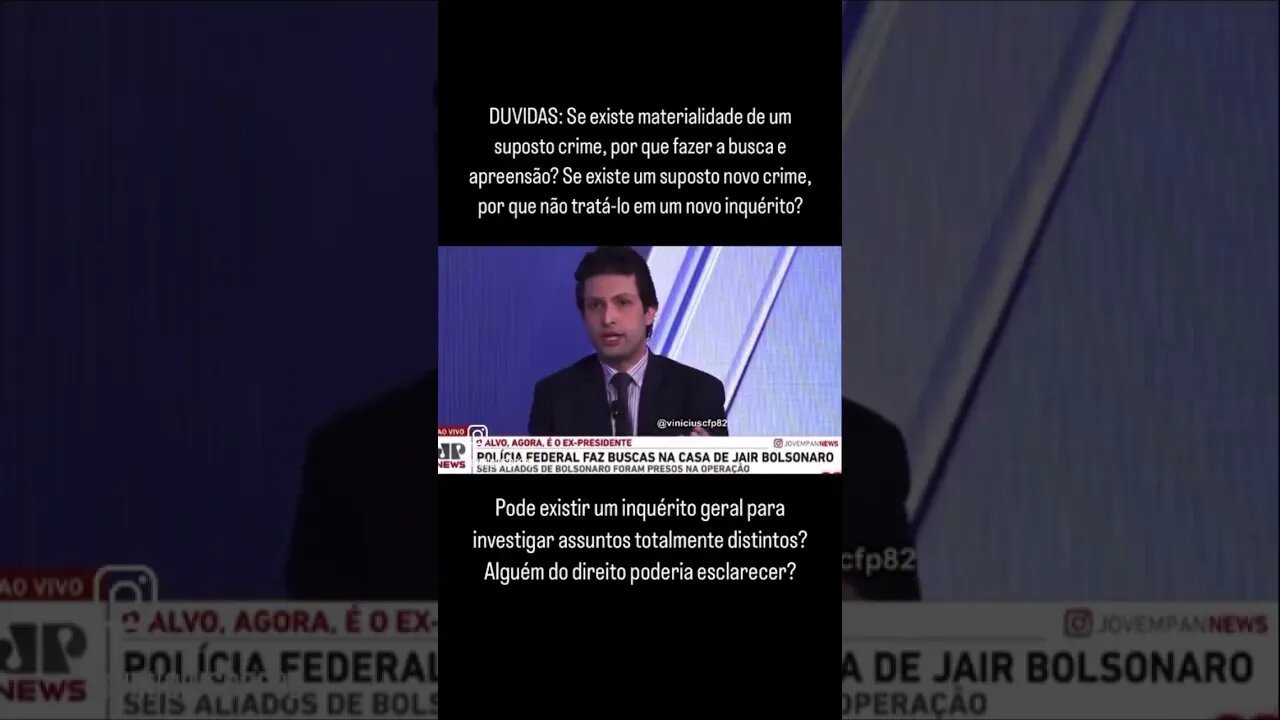 Se existe materialidade de um suposto crime, por que fazer a busca e apreensão?