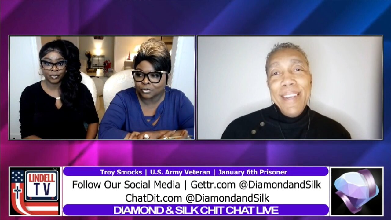 Jan 6 Political Prisoner Troy Smocks Gives Diamond and Silk an Update