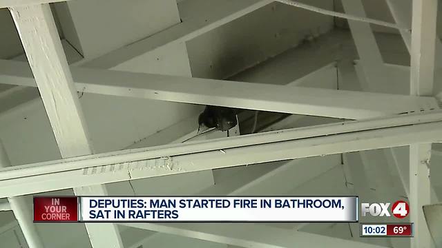 LCSO: Man uses shoe laces to stop bathroom arsonist