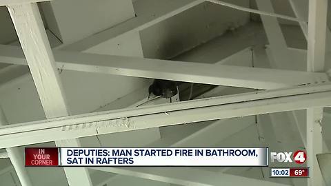LCSO: Man uses shoe laces to stop bathroom arsonist