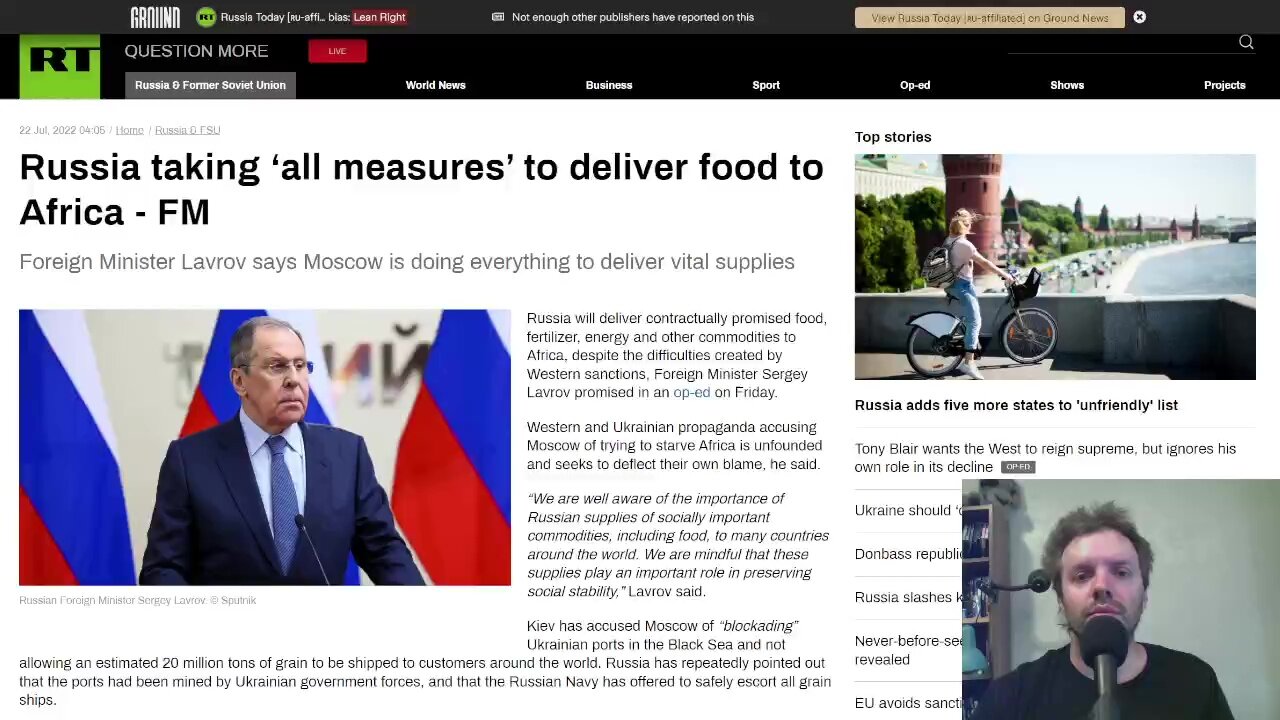 Russia taking ‘all measures’ to deliver food to Africa