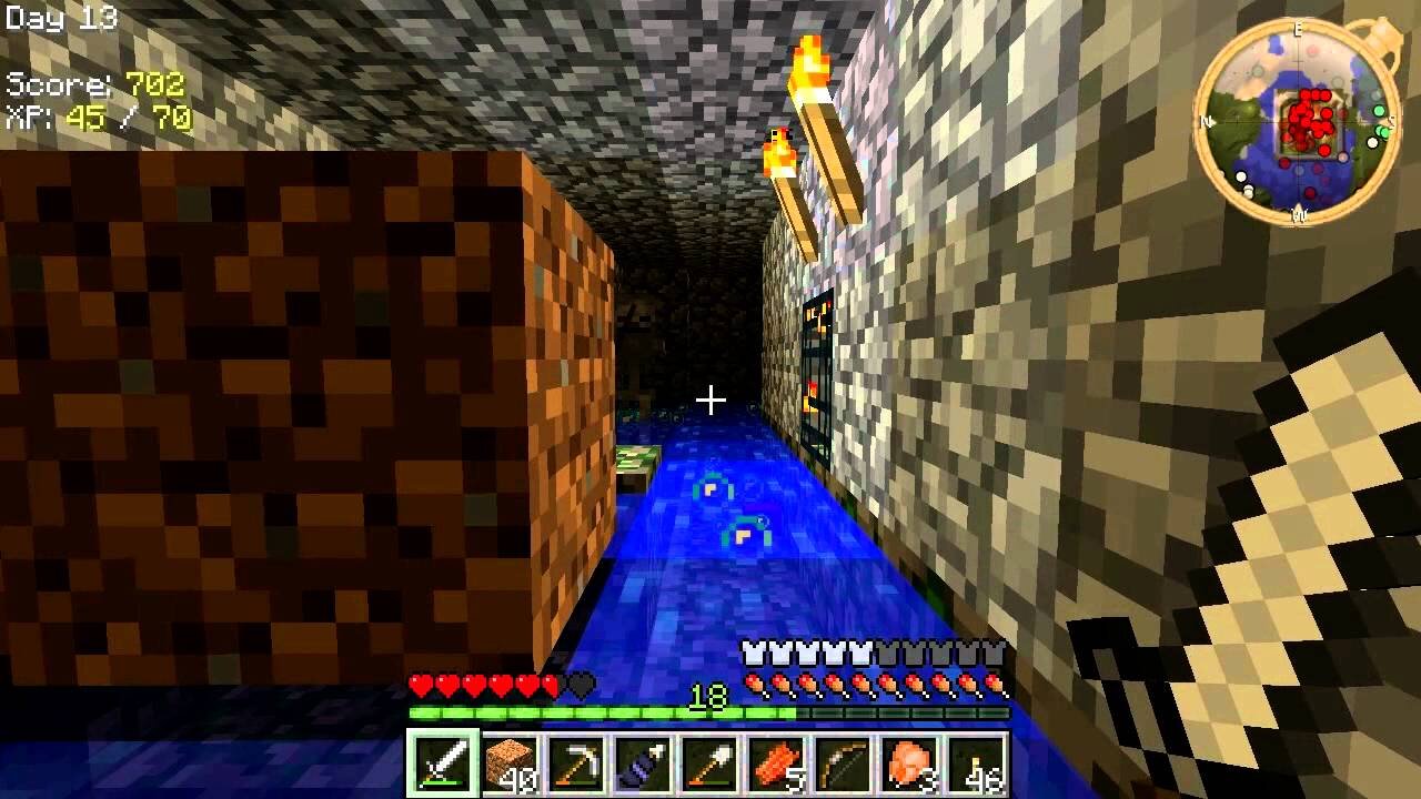 Let's Play Minecraft part 31 - Sewer Skeleton Rampage (Yogbox)