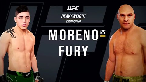 EA Sports UFC 4 Gameplay Tyson Fury vs Brandon Moreno