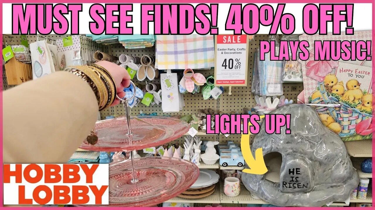 Hobby Lobby | EASTER 40% OFF | EASTER BASKET IDEAS | SO MUCH CUTENESS! | #hobbylobby