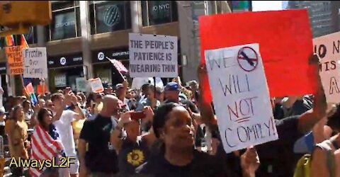 Thousands March Against Covid Vaccine Mandates in NYC