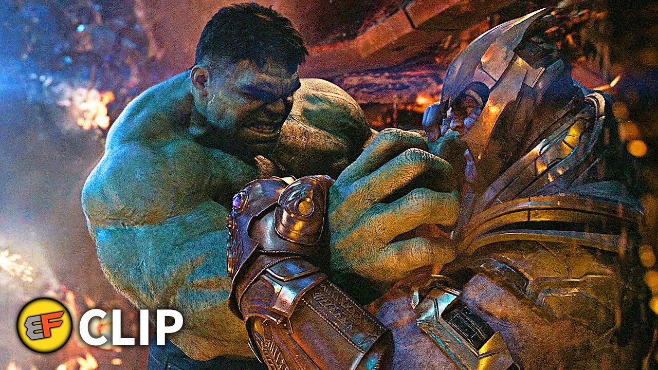 Hulk vs Thanos - Spaceship Fight Scene | Avengers Infinity War (2024) IMAX Movie Clip HD 4K