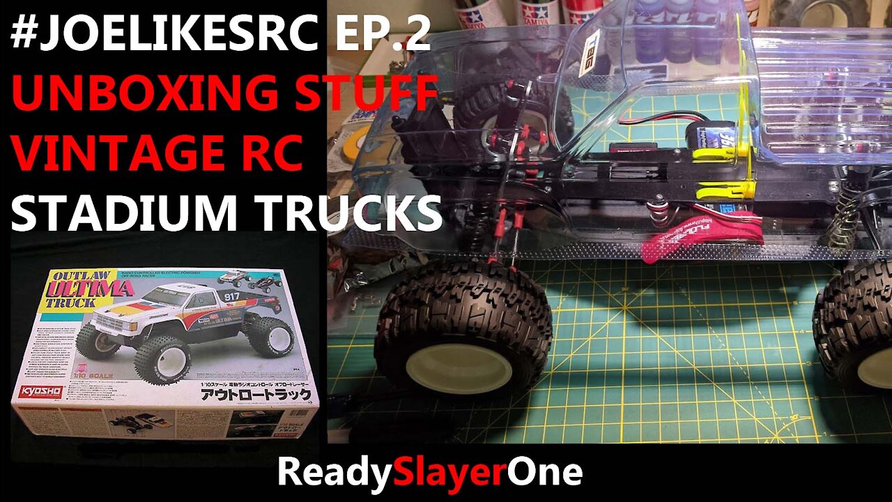 #JoeLikesRC Episode 2: Unboxing Stuff for My Vintage RC Stadium Trucks Part 2 (of 2)