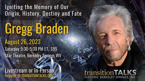 Gregg Braden - Join Us via Livestream or In Person!